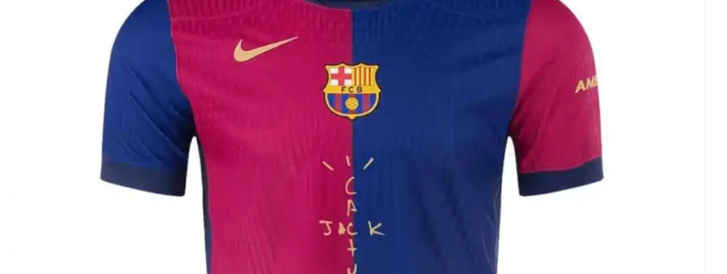 Travis Scott kan bli talsperson for Barcelonas nye fotballdrakt
