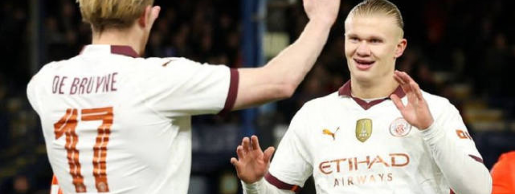 Haaland scoret fem mål da Manchester City  6-2 Luton Town