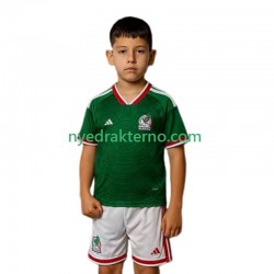 Mexico Fotballdrakt Barn Hjemmedraktsett Fotball-VM 2026 Kortermet