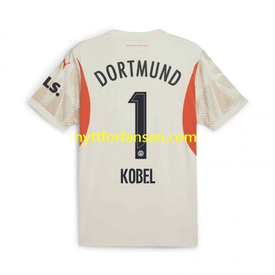 Borussia Dortmund Fotballdrakt Gregor Kobel 1 Keeper Herre Hjemmedraktsett 2024-2025 Kortermet