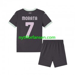 AC Milan Fotballdrakt Morata 7 Barn Tredjedraktsett 2024-2025 Kortermet