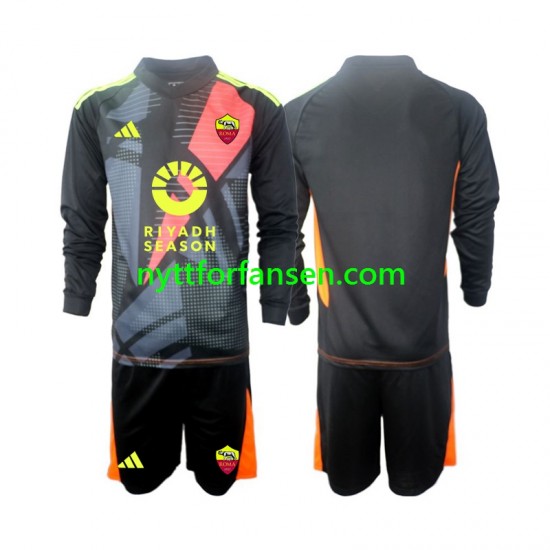 AS Roma Fotballdrakt Keeper Barn Hjemmedraktsett 2024-2025 Langermet