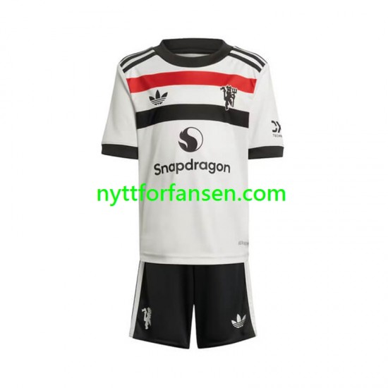 Manchester United Fotballdrakt Barn Tredjedraktsett 2024-2025 Kortermet