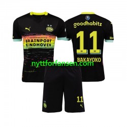 PSV Eindhoven Fotballdrakt Johan Bakayoko 11 Barn Bortedraktsett 2024-2025 Kortermet
