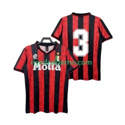 AC Milan Fotballdrakt 3 1993 Retro Herre Hjemmedraktsett 1994 Kortermet
