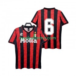 AC Milan Fotballdrakt 6 1993 Retro Herre Hjemmedraktsett 1994 Kortermet