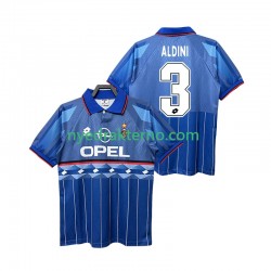 AC Milan Fotballdrakt ALDINI 3 1995 1996 Retro Herre Bortedraktsett Kortermet
