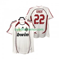 AC Milan Fotballdrakt KAKA 22 2007 Retro Herre Bortedraktsett 2006 Kortermet