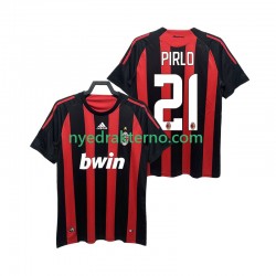 AC Milan Fotballdrakt RIRLO 21 2009 Retro Herre Hjemmedraktsett 2008 Kortermet
