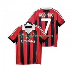 AC Milan Fotballdrakt ROBINHO 7 2012 2013 Retro Herre Hjemmedraktsett Kortermet