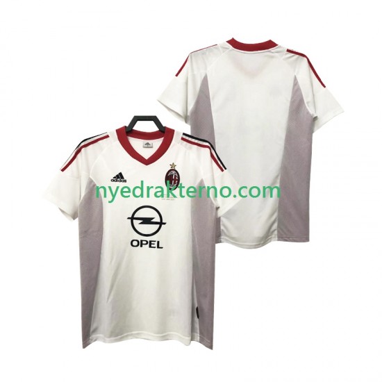 AC Milan Fotballdrakt 2005 Retro Herre Bortedraktsett 2004 Kortermet