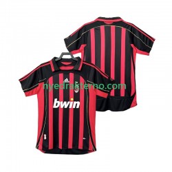 AC Milan Fotballdrakt 2007 Retro Herre Hjemmedraktsett 2006 Kortermet