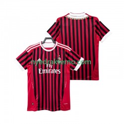 AC Milan Fotballdrakt 2012 Retro Herre Hjemmedraktsett 2011 Kortermet