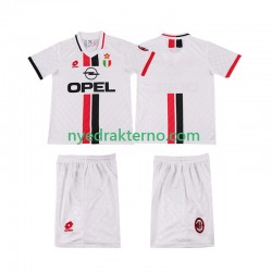 AC Milan Fotballdrakt 1996 1997 Retro Barn Bortedraktsett Kortermet