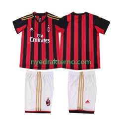 AC Milan Fotballdrakt 2013 2014 Retro Barn Hjemmedraktsett Kortermet