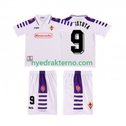 Fiorentina Fotballdrakt BASTUTA 9 1998 Retro Barn Bortedraktsett 1999 Kortermet