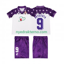 Fiorentina Fotballdrakt BATISTUTA 9 1992 1993 Retro Barn Bortedraktsett Kortermet
