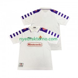 Fiorentina Fotballdrakt 1998 Retro Herre Bortedraktsett 1999 Kortermet