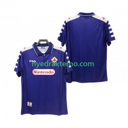 Fiorentina Fotballdrakt 1998 Retro Herre Hjemmedraktsett 1999 Kortermet