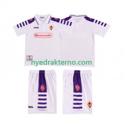 Fiorentina Fotballdrakt 1998 Retro Barn Bortedraktsett 1999 Kortermet