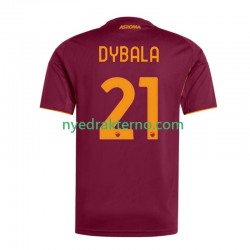 AS Roma Fotballdrakt Dybala 21 Herre Hjemmedraktsett 2025-2026 Kortermet