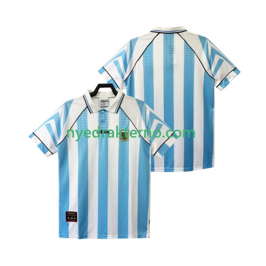 Argentina Fotballdrakt 1996 1997 Retro Herre Hjemmedraktsett Kortermet