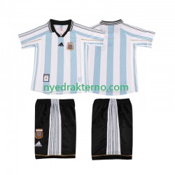 Argentina Fotballdrakt 1998 Retro Barn Hjemmedraktsett Kortermet