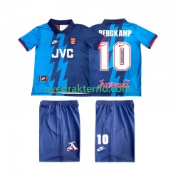 Arsenal Fotballdrakt BERGKAMP 10 1995 1996 Retro Barn Bortedraktsett Kortermet