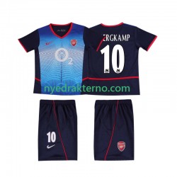 Arsenal Fotballdrakt BERGKAMP 10 2002 Retro Barn Bortedraktsett 2004 Kortermet