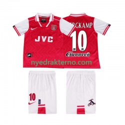 Arsenal Fotballdrakt BERGKAMP 10 1996 1997 Retro Barn Hjemmedraktsett Kortermet