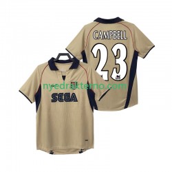 Arsenal Fotballdrakt CAMPBELL 23 2001 2002 Retro Herre Bortedraktsett Kortermet
