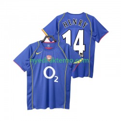 Arsenal Fotballdrakt Henry 14 2005 Retro Herre Bortedraktsett 2004 Kortermet