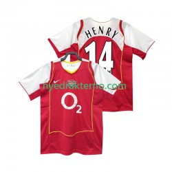 Arsenal Fotballdrakt Henry 14 2005 Retro Herre Hjemmedraktsett 2004 Kortermet