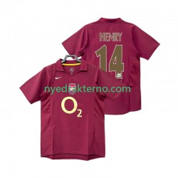 Arsenal Fotballdrakt Henry 14 2005 Retro Herre Hjemmedraktsett 2006 Kortermet