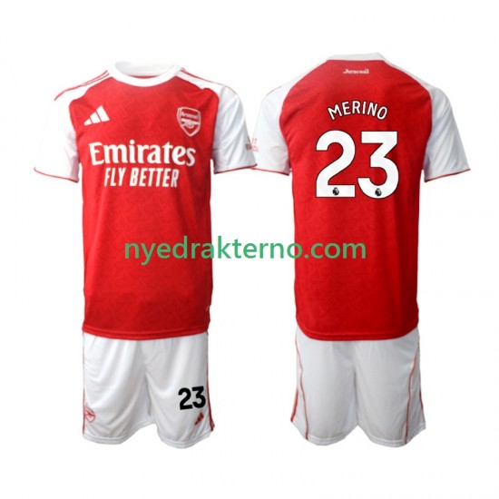 Arsenal Fotballdrakt Merino 23 Barn Hjemmedraktsett 2025-2026 Kortermet