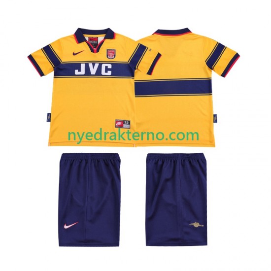 Arsenal Fotballdrakt 1997 Retro Barn Bortedraktsett 1999 Kortermet
