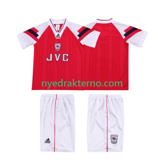 Arsenal Fotballdrakt 1992 Retro Barn Hjemmedraktsett 1994 Kortermet