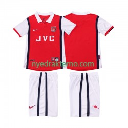 Arsenal Fotballdrakt 1998 Retro Barn Hjemmedraktsett 1999 Kortermet