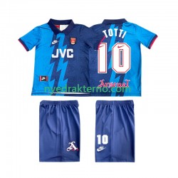 Arsenal Fotballdrakt TOTTI 10 1995 1996 Retro Barn Bortedraktsett Kortermet