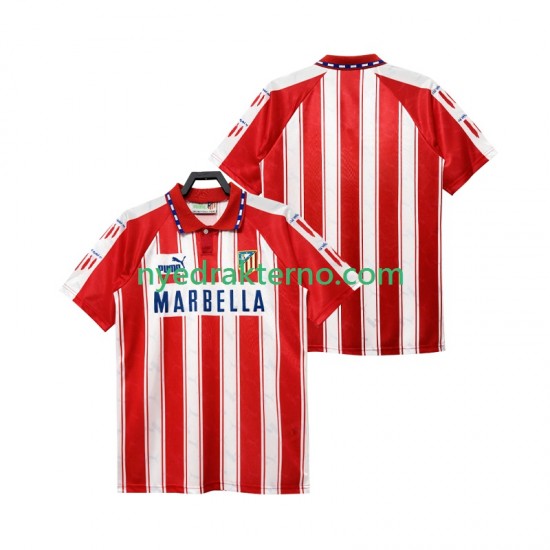 Atlético Madrid Fotballdrakt 1995 Retro Herre Hjemmedraktsett 1994 Kortermet