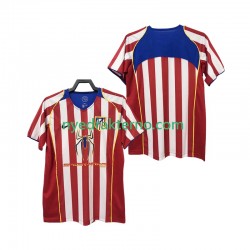 Atlético Madrid Fotballdrakt 2005 Retro Herre Hjemmedraktsett 2004 Kortermet