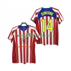 Atlético Madrid Fotballdrakt SIMEONE 14 2005 Retro Herre Hjemmedraktsett 2004 Kortermet