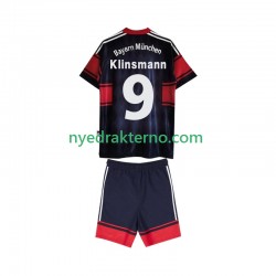 FC Bayern München Fotballdrakt Klinsmann 9 1997 Retro Barn Hjemmedraktsett 1999 Kortermet