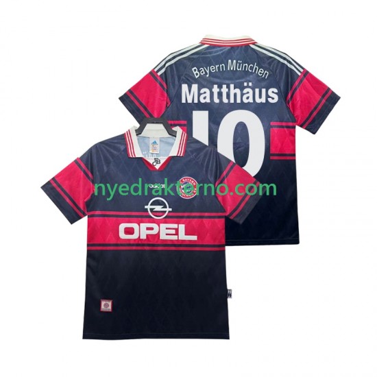 FC Bayern München Fotballdrakt Matthas 10 1997 Retro Herre Hjemmedraktsett 1999 Kortermet