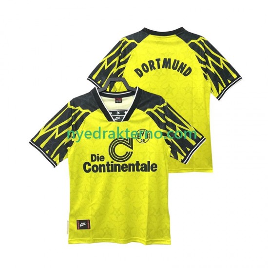 Borussia Dortmund Fotballdrakt 1995 Retro Herre Hjemmedraktsett 1994 Kortermet