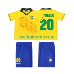 Brasil Fotballdrakt RONALDO 20 Retro Barn Hjemmedraktsett 1994 Kortermet