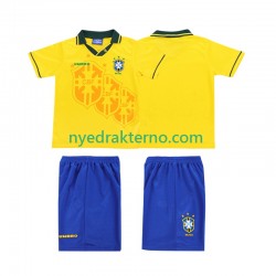 Brasil Fotballdrakt Retro Barn Hjemmedraktsett 1994 Kortermet