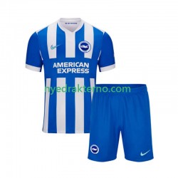 Fotballdrakt Brighton Hove Albion Barn Hjemmedraktsett 2025-2026 Kortermet