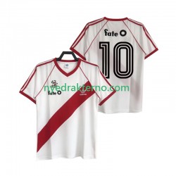 CA River Plate Fotballdrakt 10 1986 Retro Herre Hjemmedraktsett Kortermet
