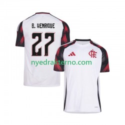 CR Flamengo Fotballdrakt Bruno Henrique 27 Herre Bortedraktsett 2025-2026 Kortermet